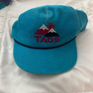 Vintage taos corduroy snapback hat